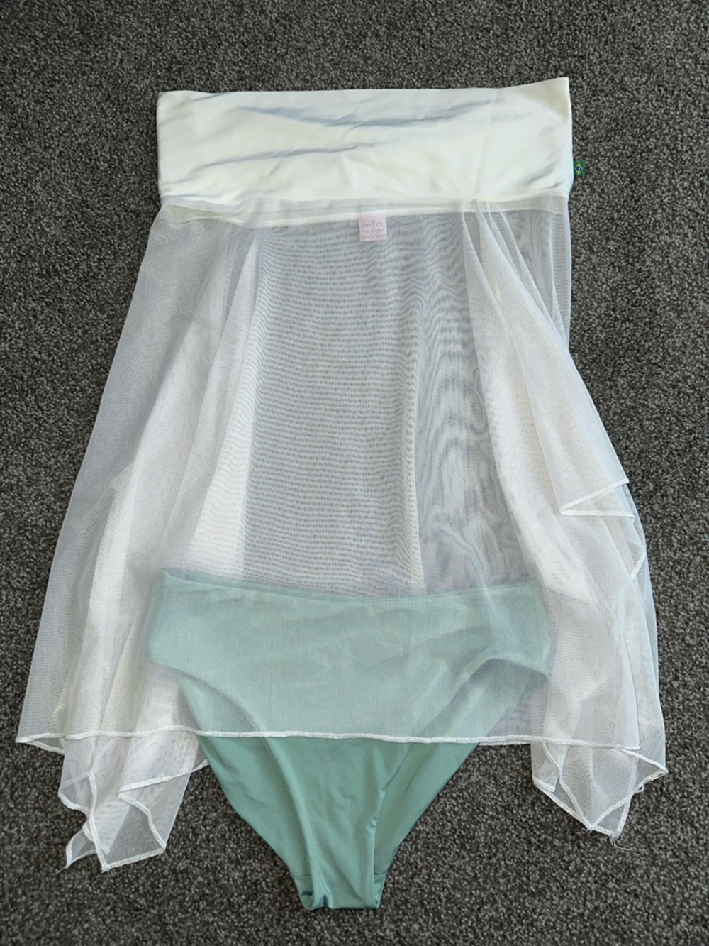 MIA Sheer White Mesh Cover-Up